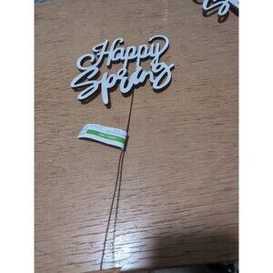 Happy Spring Wooden Home Decor